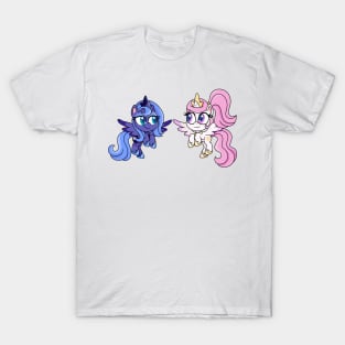 Pony Life Pink Mane Celestia and Woona T-Shirt